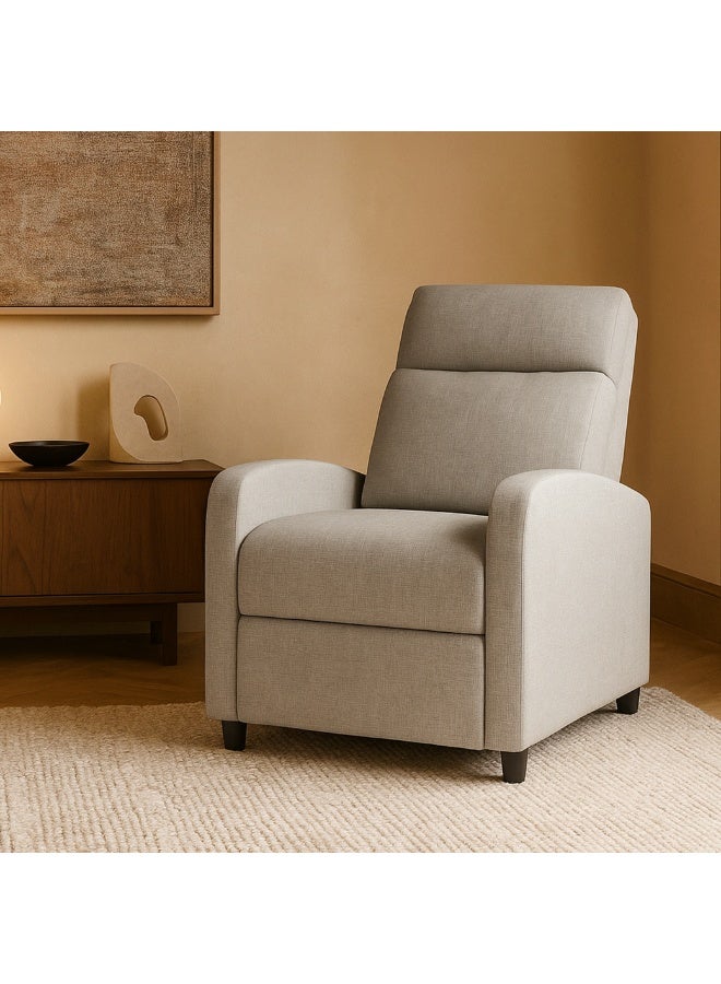 ROTAI Solvani Recliner Chair with 2-Year Warranty | Single Seater Reclining Sofa | Soft Premium Fabric | High-Density Foam | Strong Base Support | Space-Saving Recliner Sofa for Living Room or Bedroom - Image 5