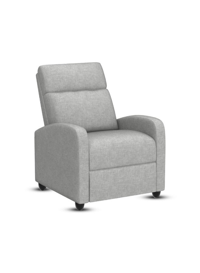 ROTAI Solvani Recliner Chair with 2-Year Warranty | Single Seater Reclining Sofa | Soft Premium Fabric | High-Density Foam | Strong Base Support | Space-Saving Recliner Sofa for Living Room or Bedroom - Image 1