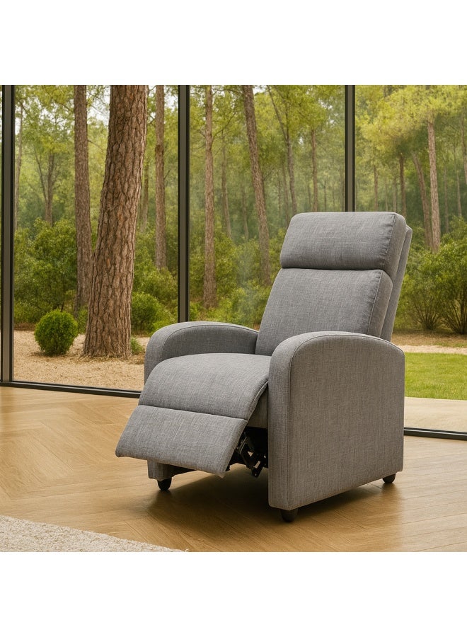 ROTAI Solvani Recliner Chair with 2-Year Warranty | Single Seater Reclining Sofa | Soft Premium Fabric | High-Density Foam | Strong Base Support | Space-Saving Recliner Sofa for Living Room or Bedroom - Image 3