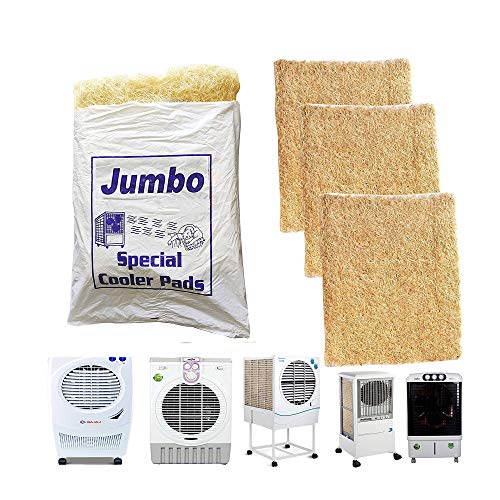 MESH MASTERS Air Cooler Jumbo Grass_Wood Wool_Cooling Pads_22 x 28 Inches_Set of 3 Pack_Suitable for All Desert Coolers No36 - Image 1