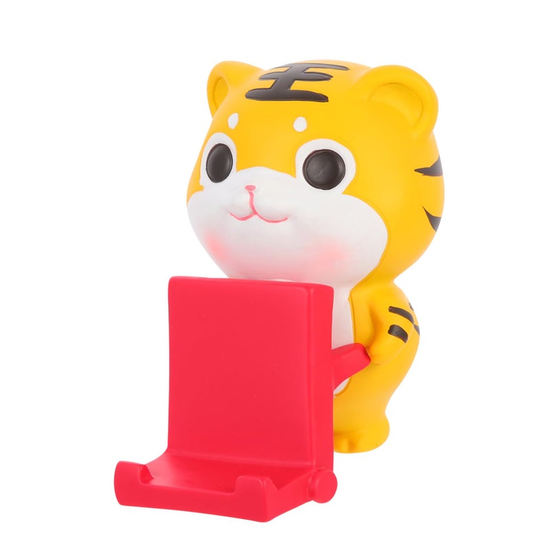 Tiger Phone Stand Multi Functional Cute Animal Desk Holder Lightweight Mobile Rack - Image 2