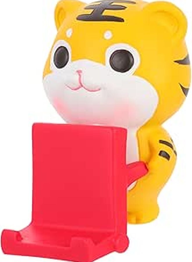 Tiger Phone Stand Multi Functional Cute Animal Desk Holder Lightweight Mobile Rack - Image 1