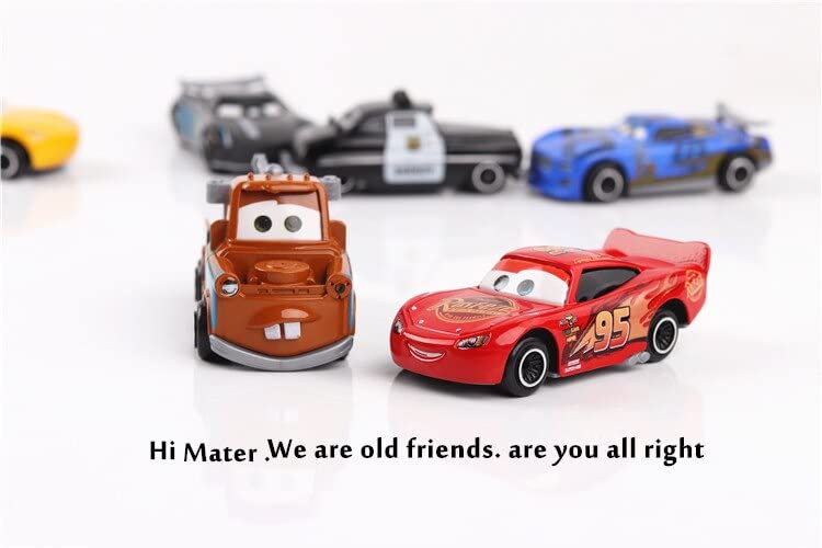 PLUSPOINT 6pc Diecast Metal Toy Car Set Push n go Derby Racers Metal Die Cast Set of 6 Racing Cars for Kids Free Wheel High Speed Metal Toy Car Play Set for Children for Boys - Image 3