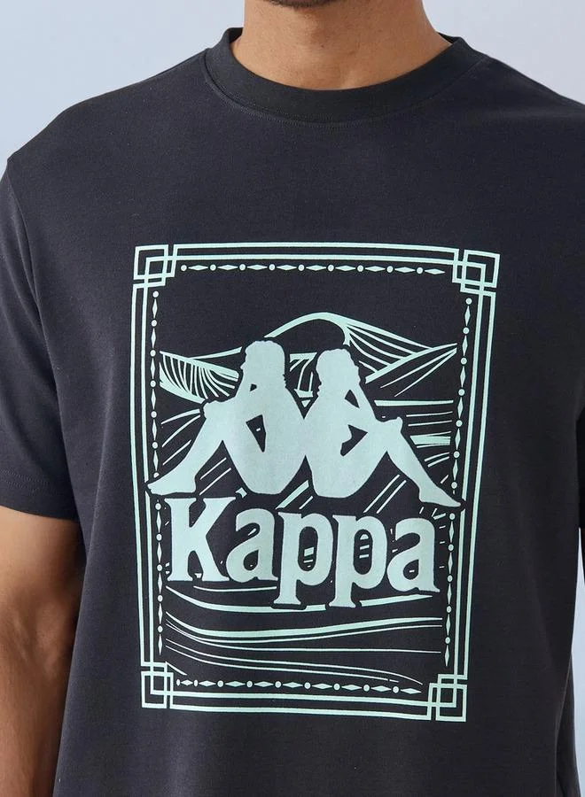 Kappa  Kappa Logo Print Crew Neck T-shirt for Men | Best Price UAE