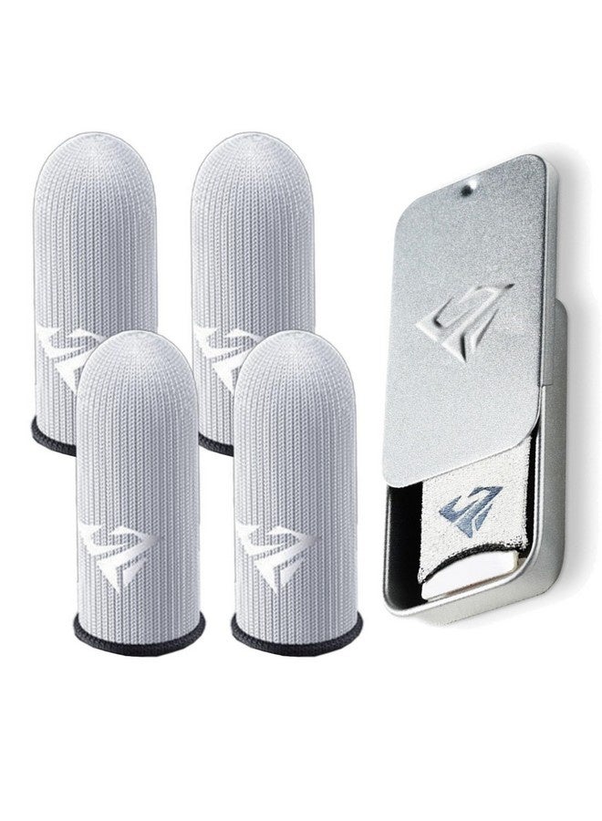 Beauenty 4 Pcs Finger Sleeve Sets for Gaming Mobile Game Controller Thumb Sleeves , Anti-Sweat Breathable Touchscreen Sensitive， Anti-Sweat Breathable, Highly Sensitive Nano-Silver Fiber Material for All Mobile Phone Game - Image 1