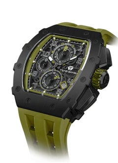TSAR BOMBA Men's Elemental Series Calendar Version Olive Green Band Watch TB8204Q-38  - Image 2