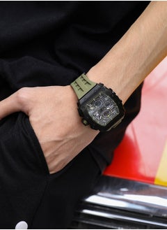 TSAR BOMBA Men's Elemental Series Calendar Version Olive Green Band Watch TB8204Q-38  - Image 5