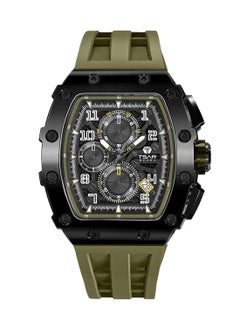 TSAR BOMBA Men's Elemental Series Calendar Version Olive Green Band Watch TB8204Q-38  - Image 1