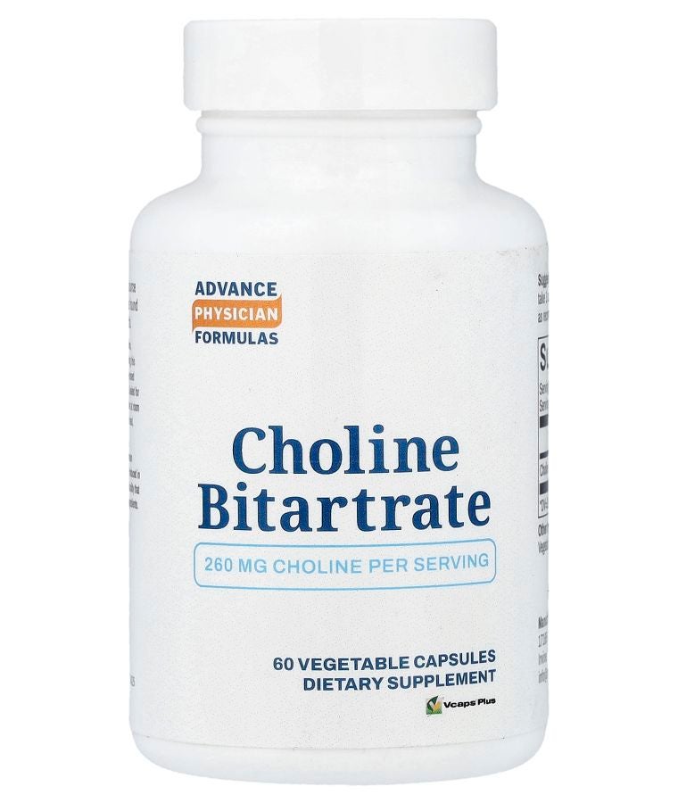 Advance Physician Formulas Choline Bitartrate 260 mg 60 Vegetable Capsules