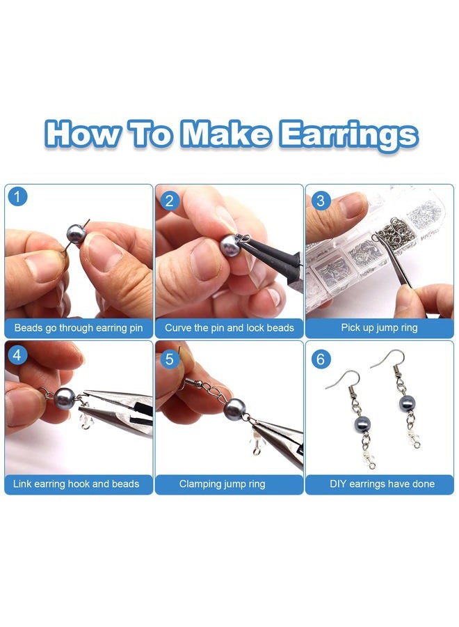Mluchee Jewellery Making Supplies Wire Wrapping Kit Pliers Cutters Beading Tools Jewellery Findings with Zipper Storage Case for Jewellery DIY Crafting and Repair - Image 4