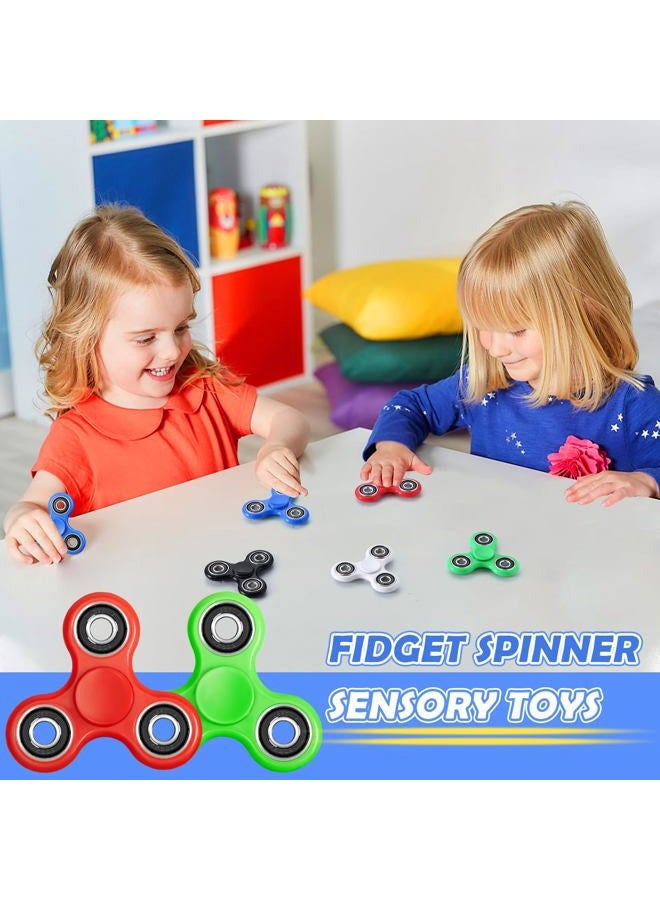 SCIONE Fidget Spinner ADHD Anxiety Toys 5 Pack Stress Relief Reducer Spin for Adults Children Autism Fidgets Best EDC Hand Spinners Bearing Trispinner Finger Toy Focus Fidgeting Restless Tri-Spinner SCIONE - Image 3