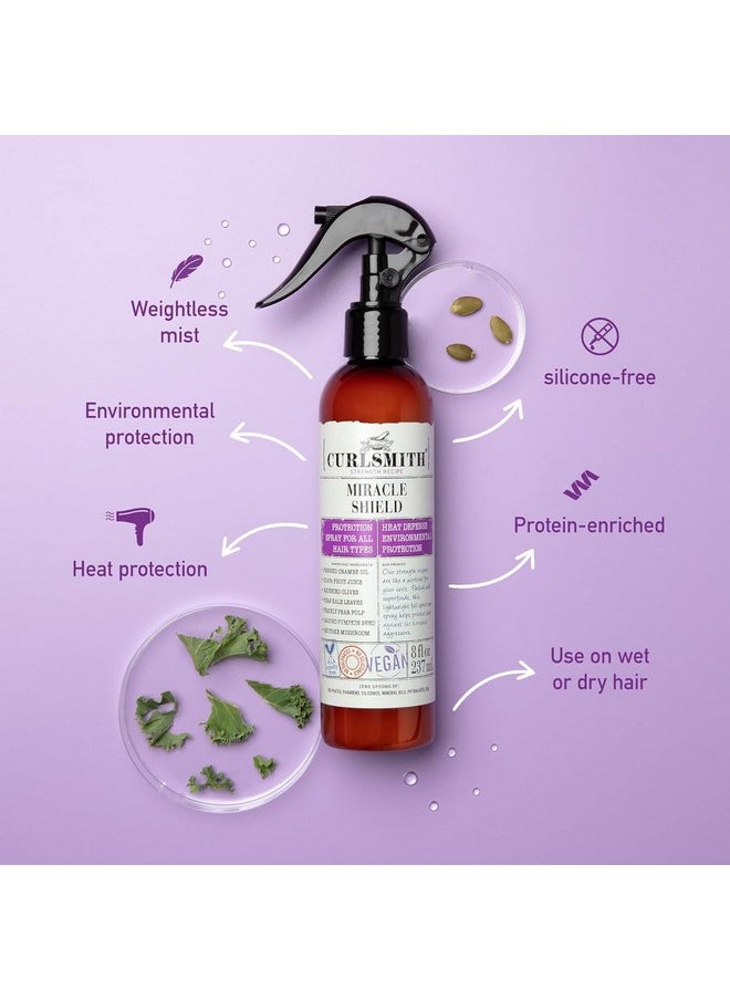 CURLSMITH Miracle Shield Proteinrich Hair Protection Spray For All Curl And Hair Types (2 Fl Oz)  - Image 2