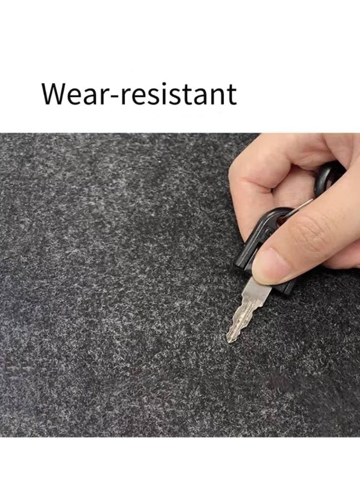 وسادة ماوس موسعة، وسادة ماوس كبيرة للألعاب، حصيرة مكتب بتصميم بسيط (Minimalist)، وسادة ماوس موسعة بقاعدة مانعة للانزلاق، مقاس 39.37 × 15.7 بوصة، لون رمادي داكن - Image 4