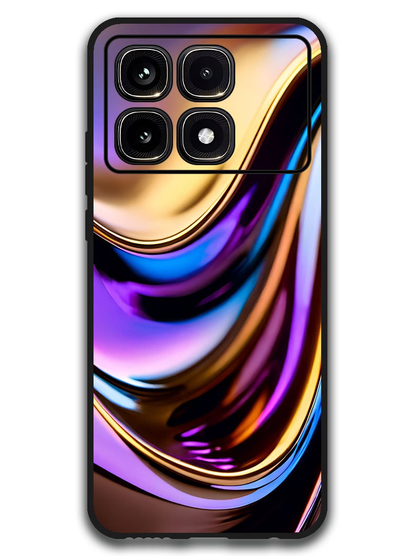 Theodor Protective Case Anti Scratch Shock Proof Bumper Cover For Xiaomi Redmi K70 Ultra curves_blur_golden - Image 1