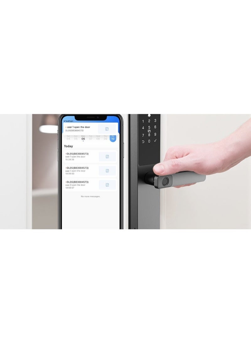 EZVIZ Smart Door Lock With Fingerprint, Black, DL05 - Image 5
