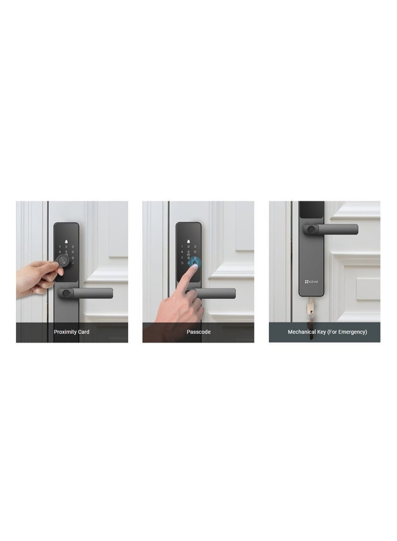EZVIZ Smart Door Lock With Fingerprint, Black, DL05 - Image 4