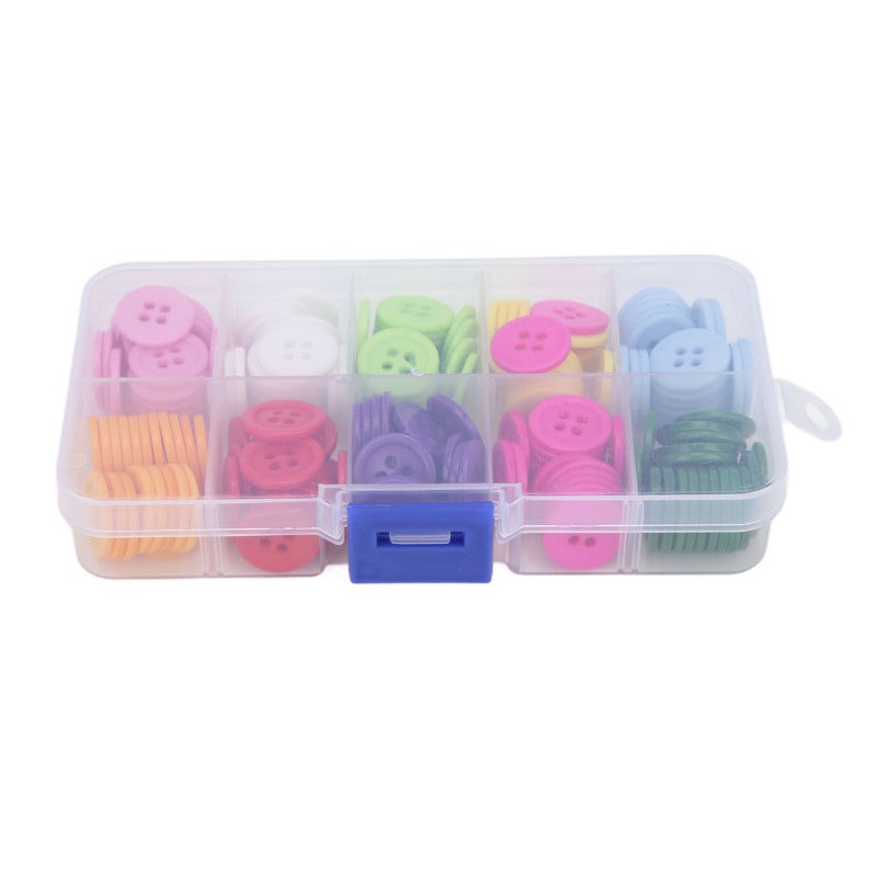 Resin Buttons: 4 Hole Colorful High-Quality Resin Craft Buttons - Smooth Waterproof Durable Sewing Buttons for Art Craft Projects Children Clothing DIY Sewing - Image 5