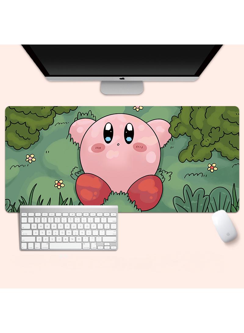 Y&D Kirby Gaming Mouse Pad Extended Large Mat Desk Pad Stitched Edges Mousepad Long Mouse Pad And Non-Slip Rubber Base Mice Pad 800X300X4mm