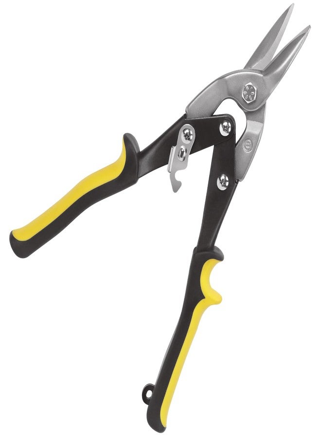 كياديك مقص طيران مستقيم من Keadic، قطعة واحدة، مقاس 10 بوصات، سعة قطع 1 3/8 بوصة، مصنوع من فولاذ الكروم الفاناديوم، للألمنيوم والصفائح المعدنية والأرضيات والبلاستيك - Image 1