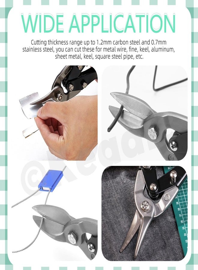 كياديك مقص طيران مستقيم من Keadic، قطعة واحدة، مقاس 10 بوصات، سعة قطع 1 3/8 بوصة، مصنوع من فولاذ الكروم الفاناديوم، للألمنيوم والصفائح المعدنية والأرضيات والبلاستيك - Image 5