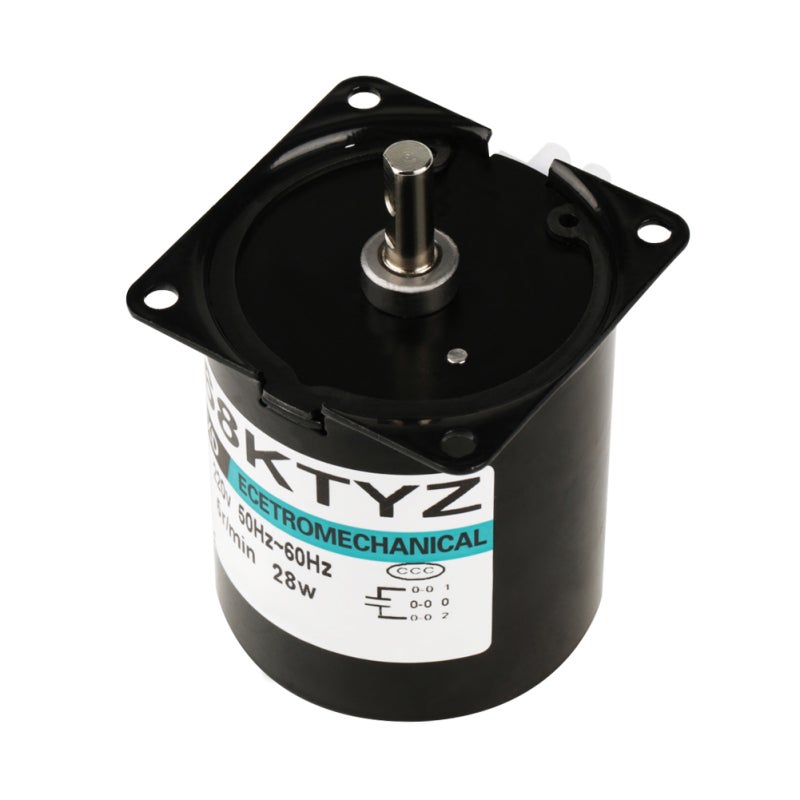XD Permanent Magnet Synchronous Motor: 28W AC 220V Low Heat Pure Copper Wire Coil - Wear-Resisting Metal Gear High Torque Motor for Automation, Stage Lamps and Industrial Equipment - Image 4