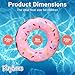 Playbees Sprinkle Donut Pool Floats 4 Pack 20 Inch Inflatable Floaties for Kids Fun Summer Water Toy for Pool Parties and Decorations - Image 4