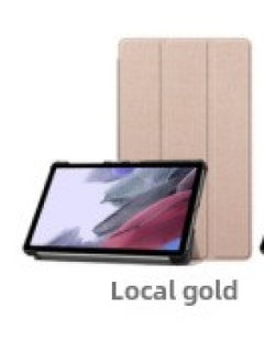 Applicable To Samsung Tab A8 SM-X200 X205 Tablet Protective Case A7 Tri-fold S9FE/S6lite Casco-Color:Local Gold-Applicable Model:A7lite