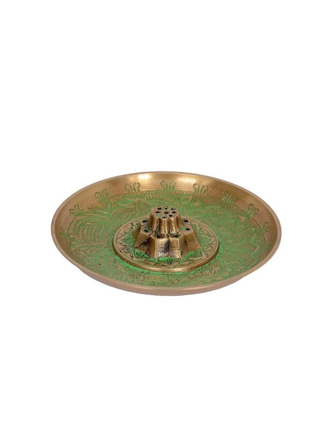 Skywalk Metal Brass Incense Agarbatti Stand Holder, Puja Accessory, Spiritual and Religious |Size-5" PBS-LD-46