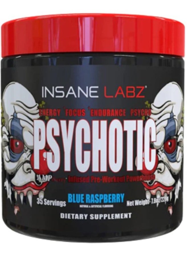 Insane labz Psychotic, Blue Raspberry Flavour, 35 Servings 