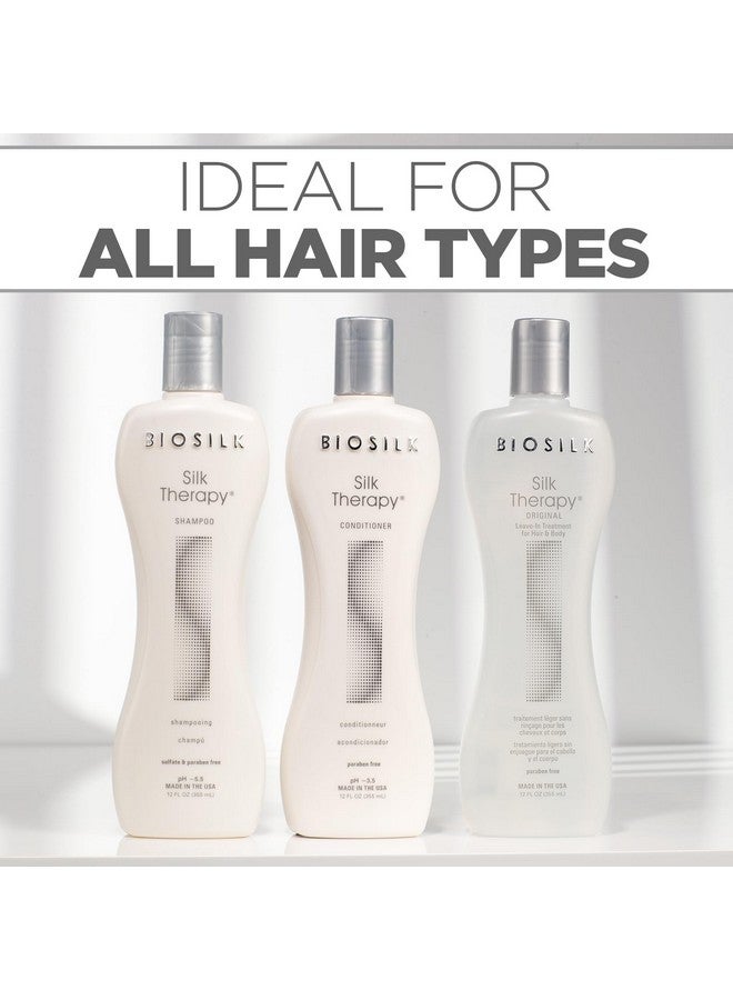 بيوسيلك مجموعة شامبو وبلسم ومصل سيلك ثيرابي من بيوسيلك، مكونة من 3 قطع، للعناية بالشعر للحصول على لمعان مذهل، خالية من الكبريتات والبارابين، وخالية من القسوة، 12 أونصة (3 منتجات) - Image 4