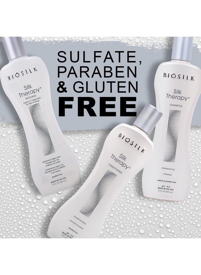 بيوسيلك مجموعة شامبو وبلسم ومصل سيلك ثيرابي من بيوسيلك، مكونة من 3 قطع، للعناية بالشعر للحصول على لمعان مذهل، خالية من الكبريتات والبارابين، وخالية من القسوة، 12 أونصة (3 منتجات) - Image 5