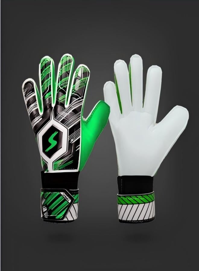 Generic Youth football gloves, children's football goalkeeper gloves, latex anti-collision, adult goalkeeper gloves, hand protection and anti-collision 