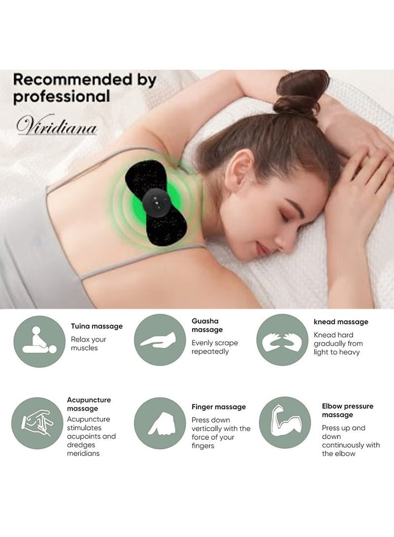 Remote Control Electric Neck Massager Mini EMS Massager Relieve Neck Shoulder Back Waist Pressure 6 Modes and 10 Levels of Intensity - Image 3