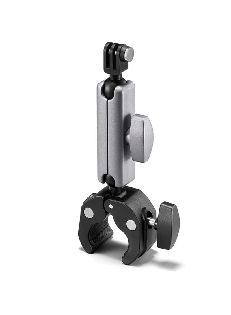 Motorcycle Handlebar Bike Mounting Clamp for GoPro Insta360 Accessories with 360 Ball Head Tube Pole Mounting Accessories for Go Pro Max Hero 12 11 10 9 8 7 Insta 360 DJI - Image 1