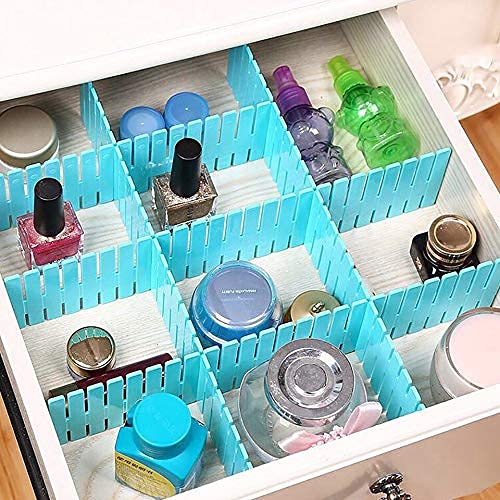 APRAS 3 in 1 Plastic Adjustable Storage Organizer Drawer Divider for Home Kitchen for Makeup Tools Kitchen Cutlery Office Desk Clinic Bedroom 40 PCS Multi Colour - Image 4