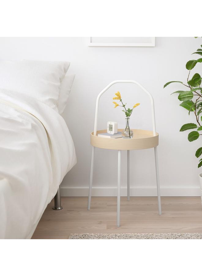 زبون طاولة جانبية، بيضاء، 38 سم - Image 4