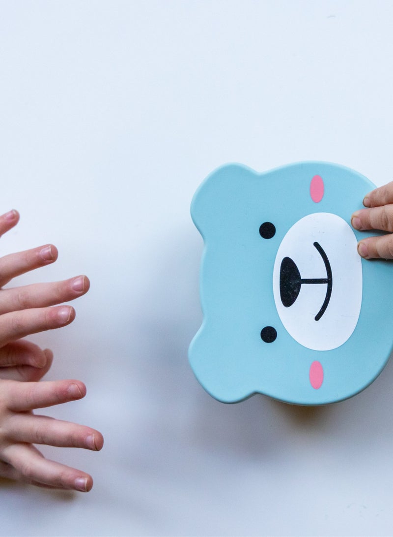 TUM TUM Suction Bowl For Baby, Toddler Bowl With Lid & Spoon, For Babies & Toddlers 6 Months+, BPA Free Silicone Baby Feeding Set, Microwave/Dishwasher/Freezer Safe - (Teal) - Image 4