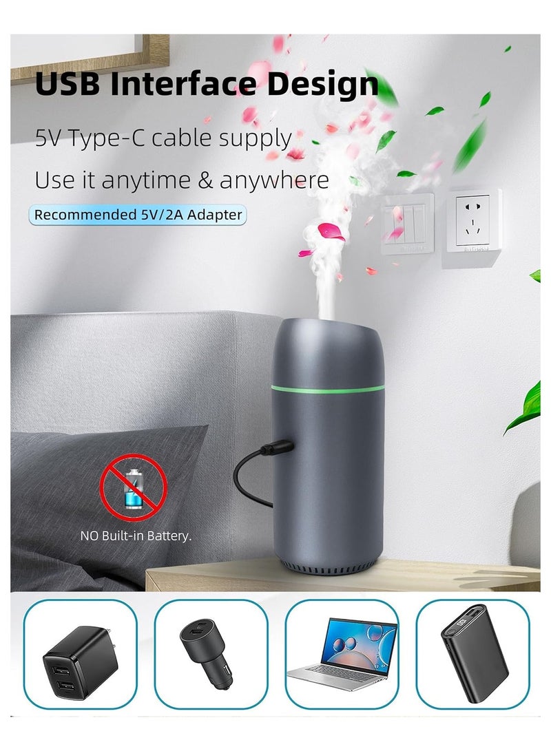 general Car Diffuser, Portable Mini Ultrasonic Mist, Aroma Diffuser 100ml USB Diffuser Freshener for Vehicle Home Office Bedroom - Image 4