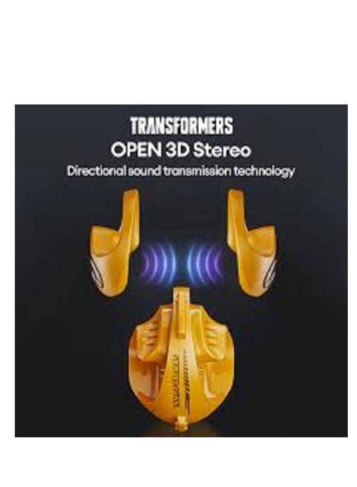 Transformers TF-T07 New Wireless bluetooth headphones Yellow - Image 3