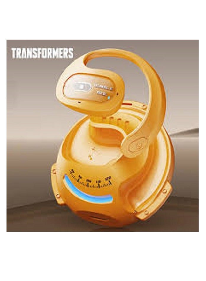 Transformers TF-T07 New Wireless bluetooth headphones Yellow - Image 1