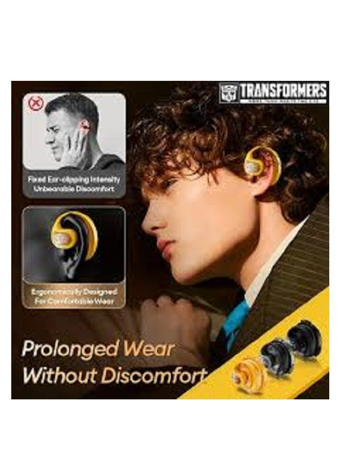 Transformers TF-T07 New Wireless bluetooth headphones Yellow - Image 5