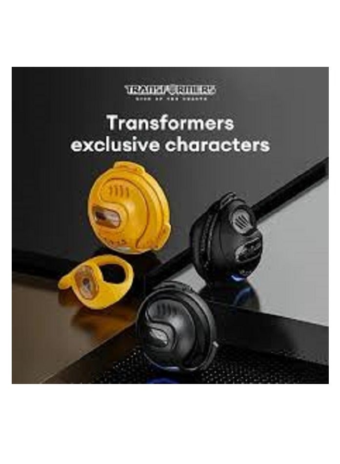 Transformers TF-T07 New Wireless bluetooth headphones Yellow - Image 2