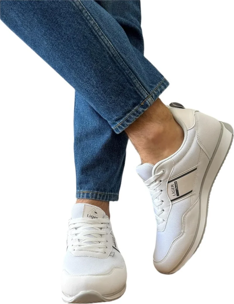 Liger Men's Casual Sneaker Sports Shoes White