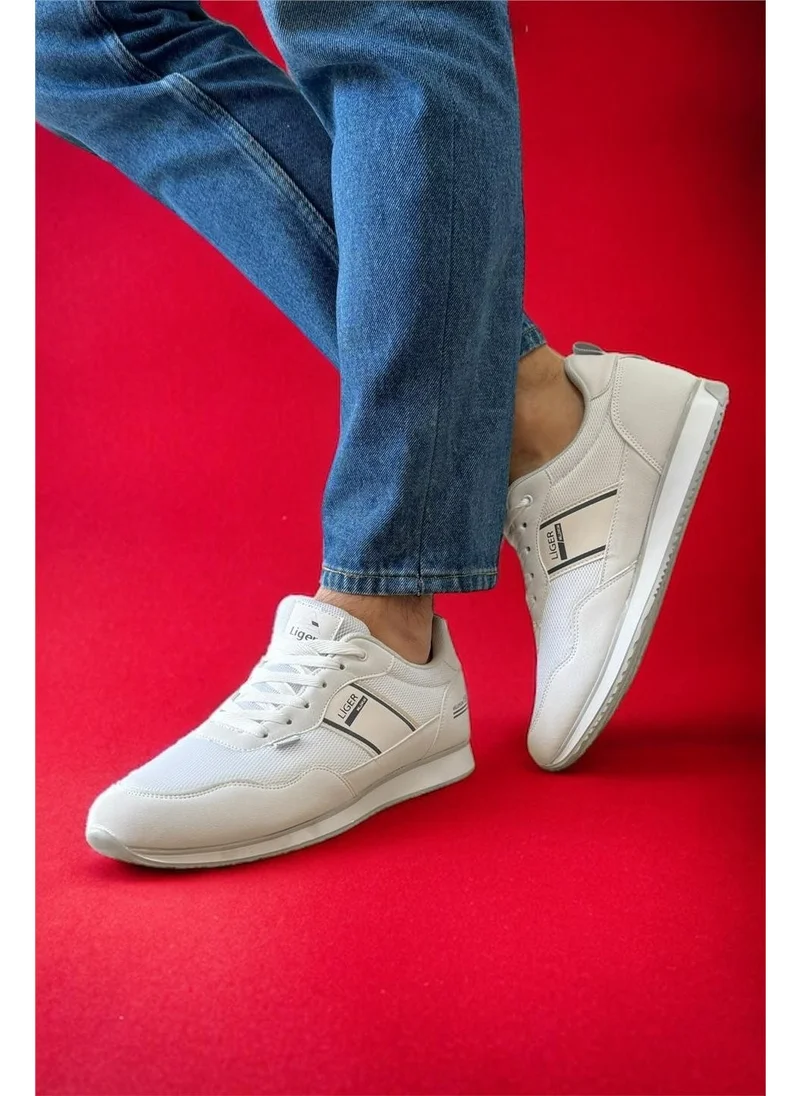 Liger Men's Casual Sneaker Sports Shoes White