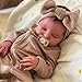 ADFO Real Life Reborn Baby Dolls Girl 20 Inches Realistic Baby Doll Soft Vinyl Sleeping Newborn Baby Dolls with Feeding Accessories for Kids Ages 3 - Image 4
