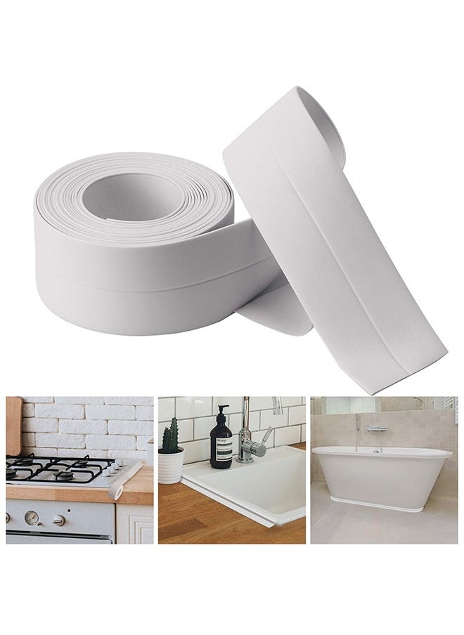 Self-Adhesive Waterproof Sealing Tape, Wall Sealing Tape Caulk Sealer, Moisture Proof High Adhesion, Toilet Gap Wall Corner Line Sticker 3.2M * 3.8CM  - Image 1