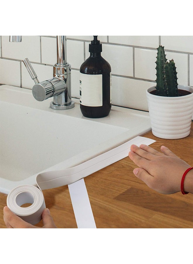 Self-Adhesive Waterproof Sealing Tape, Wall Sealing Tape Caulk Sealer, Moisture Proof High Adhesion, Toilet Gap Wall Corner Line Sticker 3.2M * 3.8CM  - Image 4