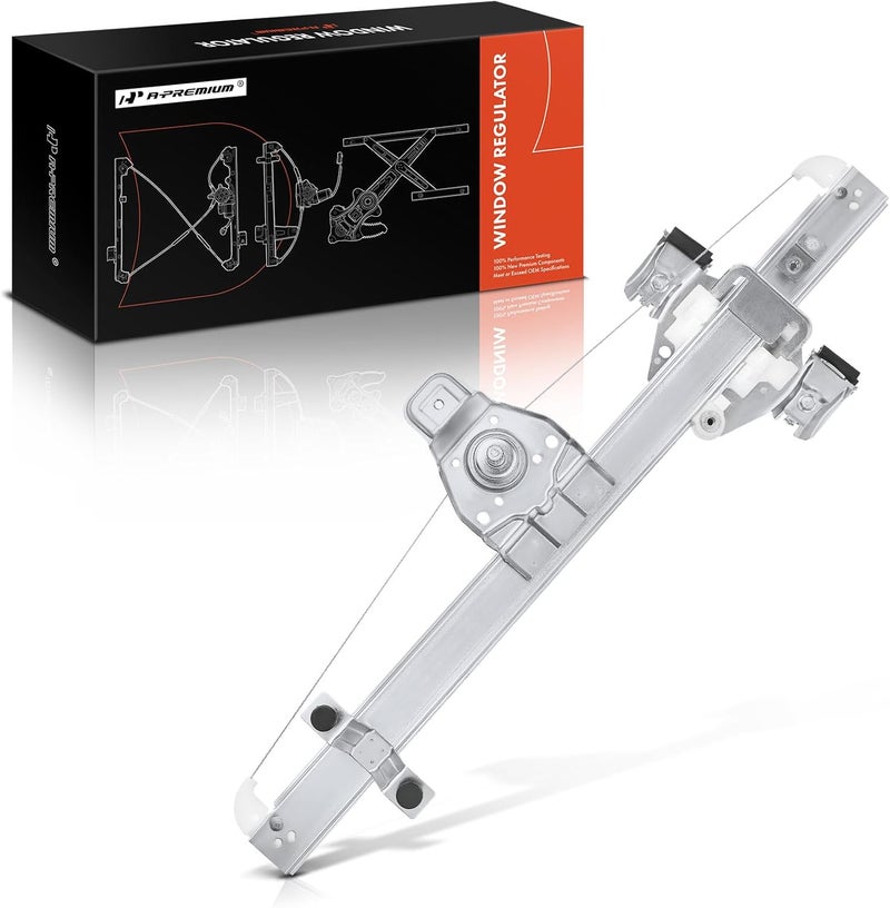 A-Premium Manual Window Regulator for Chevrolet Silverado GMC Sierra 1500 2500 3500 HD 07-13 Rear Left Driver Side - Image 1