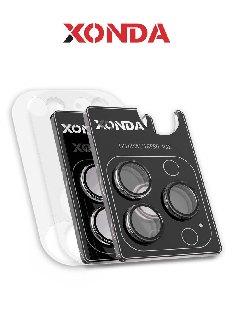 Xonda Iphone  18 Pro Max Camera Lens, Camera Back side protector - Transparent (2 Pcs) - Image 1