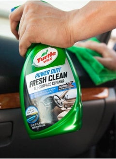 TurtleWax Fresh Clean All Surface Cleaner inside the car.  - Image 4